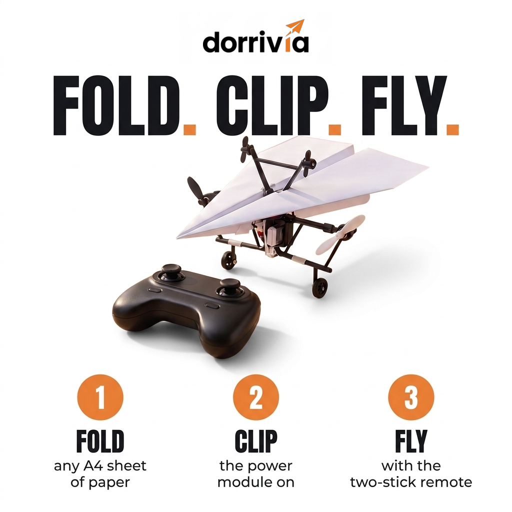 Fold. Clip. Fly.